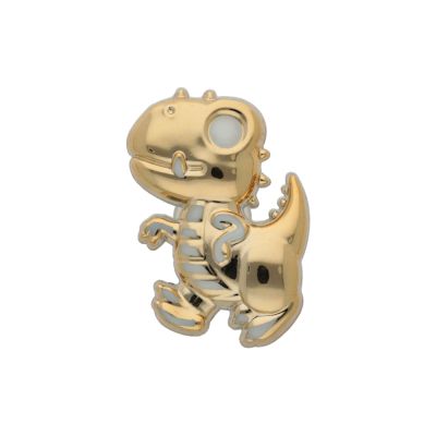 PIN METALICO DINO DORADO IMPO