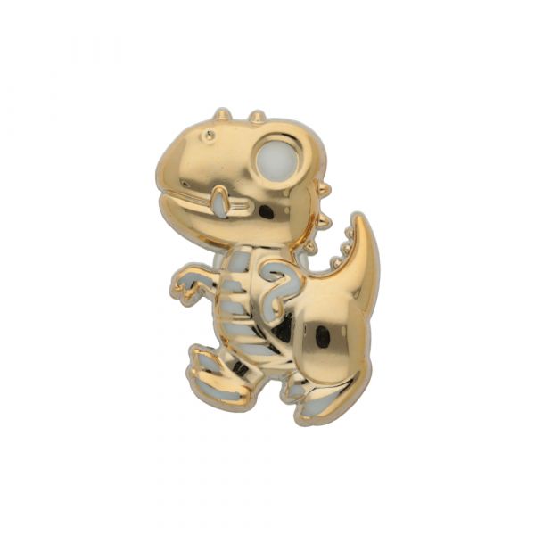 PIN METALICO DINO DORADO IMPO