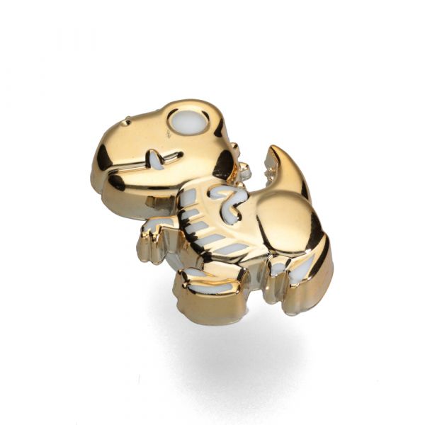 PIN METALICO DINO DORADO IMPO