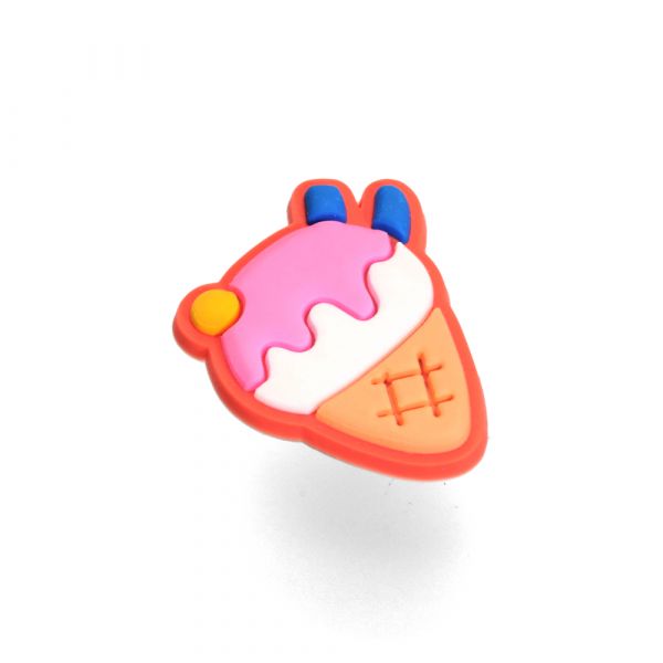 PIN CONO ROSADO PASTEL /BLANCO IMPO