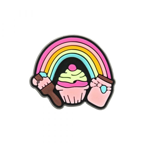 PIN CUPCAKE ARCOIRIS IMPO