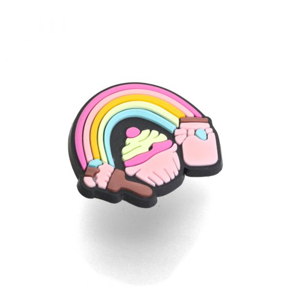 PIN CUPCAKE ARCOIRIS IMPO